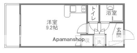ダイアパレス東島田(ワンルーム/10階)の間取り写真