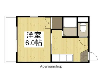 ライブコープ津島(1K/2階)の間取り写真