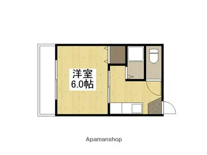 ライブコープ津島(1K/1階)の間取り写真