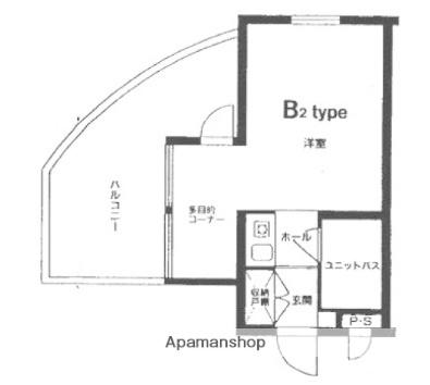 アルファ清心町1(ワンルーム/4階)の間取り写真