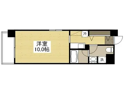 AXⅠS伊島(1K/5階)の間取り写真