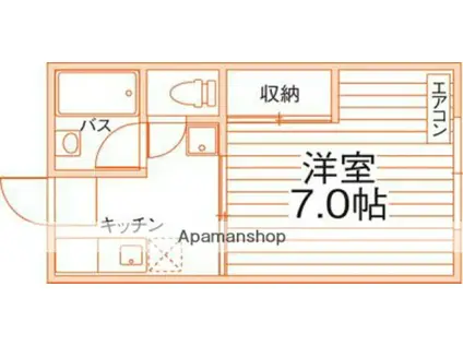 菅コーポ(1K/2階)の間取り写真