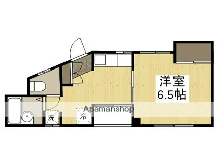 メゾンプラスワン(1DK/2階)の間取り写真