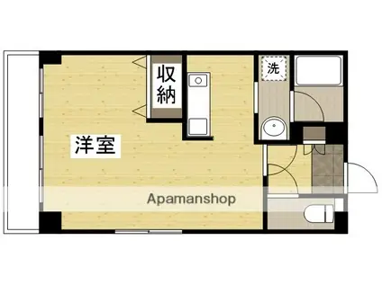 ジュメル倉敷(1K/2階)の間取り写真