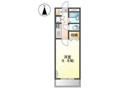 エトワールハイツ(1K/1階)の間取り写真