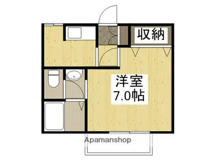 エスペランサ(1K/1階)の間取り写真