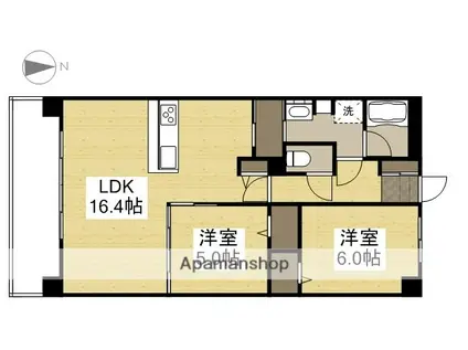 CRASSO IMA(2LDK/7階)の間取り写真