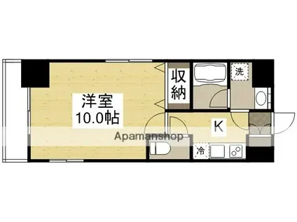 CASA FELICE(1K/10階)の間取り写真