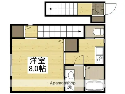 ORCA ANNEX(1K/2階)の間取り写真