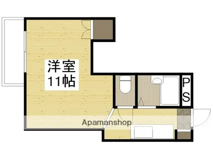 富田町共同ビル(ワンルーム/2階)の間取り写真