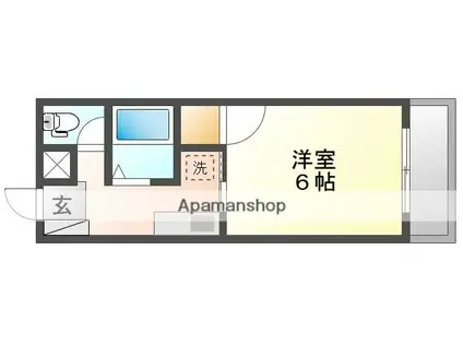 ACERO倉敷駅前(1K/1階)の間取り写真