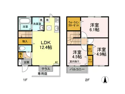 ノース パーク I(3LDK)の間取り写真