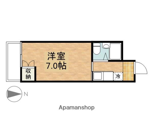 コーポ寿(1K/2階)の間取り写真