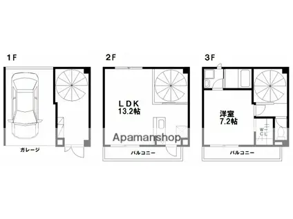 COTHAX西古松(1LDK)の間取り写真