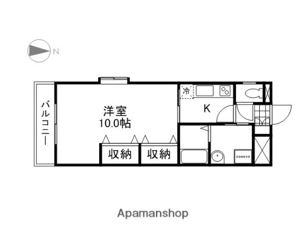 アネシス奥田本町(1K/3階)の間取り写真