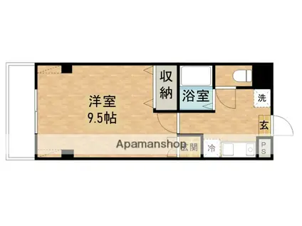 アクティハイム矢吹(1K/3階)の間取り写真