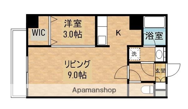 LST表町Ⅲ(1LDK/8階)の間取り写真