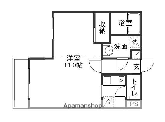 フォーラム伊島 一番館(2K/3階)の間取り写真