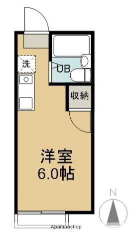 サザリィ川崎(ワンルーム/2階)の間取り写真