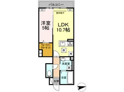 メゾン ボヌール(1LDK/1階)の間取り写真