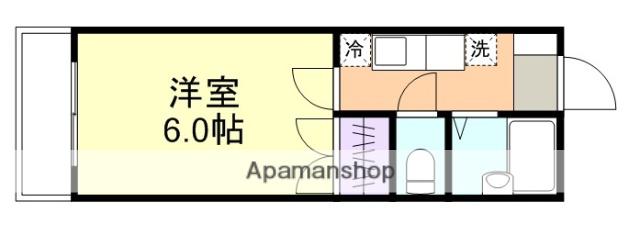 エトワール21船穂マンションB(1K/4階)の間取り写真
