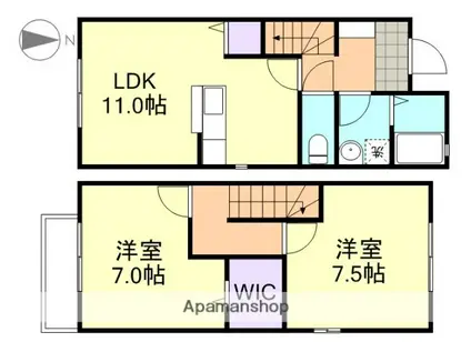 ローズコート(2LDK)の間取り写真