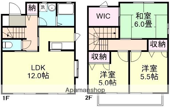 パミドール A棟(3LDK)の間取り写真