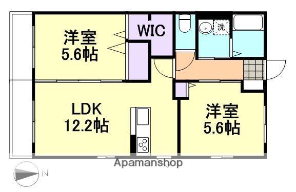 フローレンスⅡ(2LDK/2階)の間取り写真