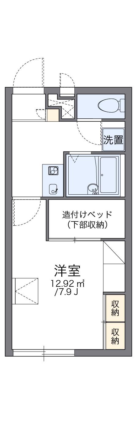 レオパレスパル3(1K/2階)の間取り写真