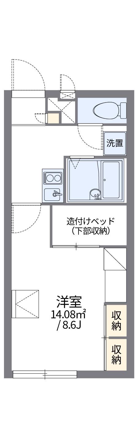 レオパレスルーチェ(1K/2階)の間取り写真