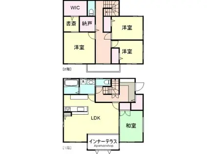 山陽本線 西阿知駅 徒歩12分 2階建 築7年(4LDK)の間取り写真