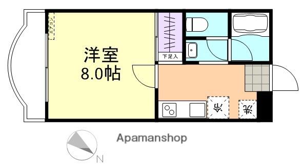 シンフォニア中央(1K/1階)の間取り写真