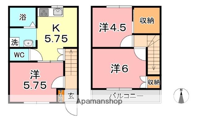 CEDAR HILL C(3K)の間取り写真