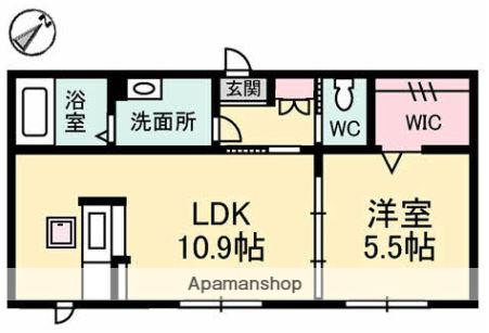 エクラシエ(1LDK/1階)の間取り写真