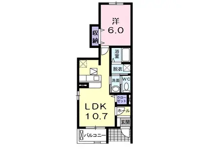 サンメゾンM・A(1LDK/1階)の間取り写真