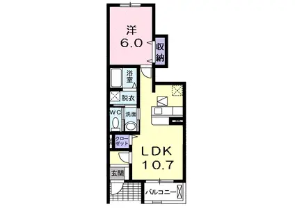サンメゾンM・A(1LDK/1階)の間取り写真