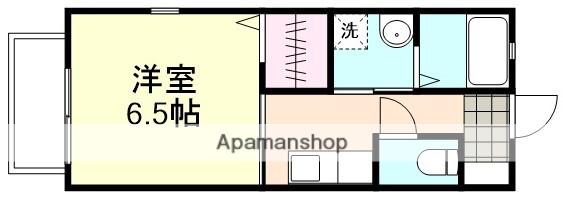 COURT CLAN A棟(1K/1階)の間取り写真