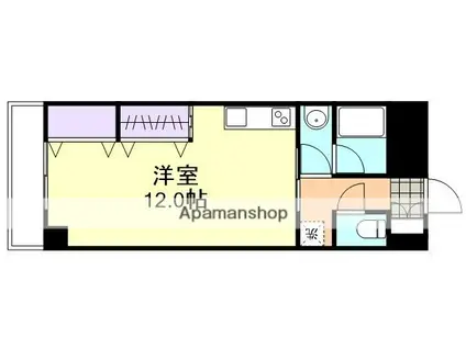 ルミエール松島(ワンルーム/7階)の間取り写真