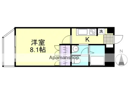アートメゾン倉敷(1K/5階)の間取り写真