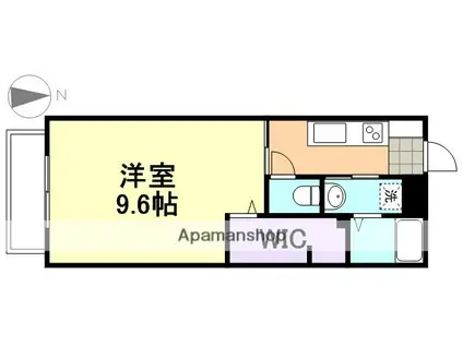 コーポワイスリーB棟(1K/1階)の間取り写真