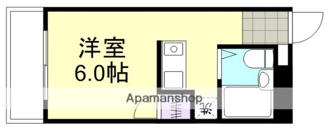 ペアシティマンション(ワンルーム/4階)の間取り写真
