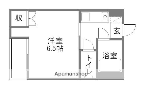 グランディ西崎(1K/2階)の間取り写真