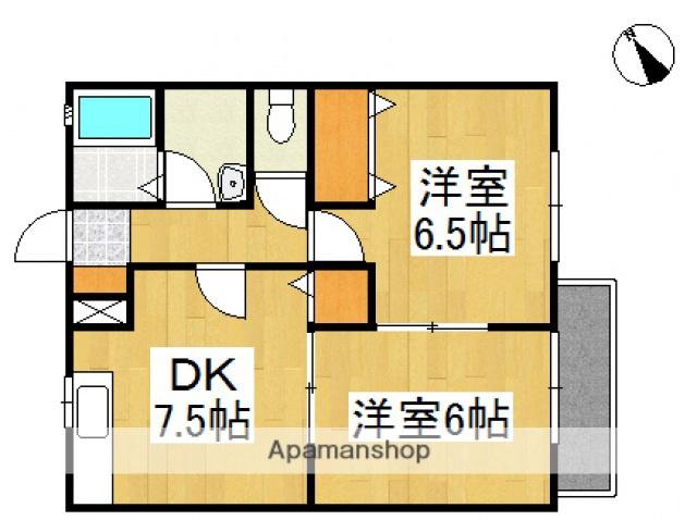 アンジェリーク中島(2DK/2階)の間取り写真