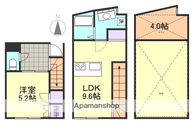 くすの木アパート(1LDK)の間取り写真
