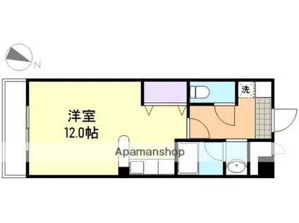 ベルフォーレ水島(ワンルーム/2階)の間取り写真