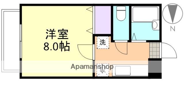 ハイツマスカットⅠ(1K/2階)の間取り写真