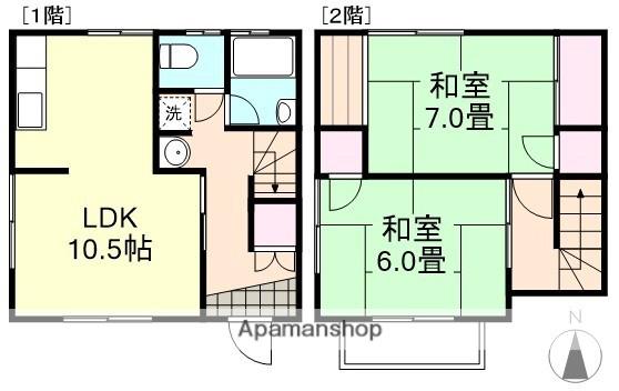 サンルイ勇崎(2LDK)の間取り写真