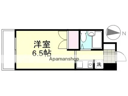 アルカディア倉敷(ワンルーム/5階)の間取り写真