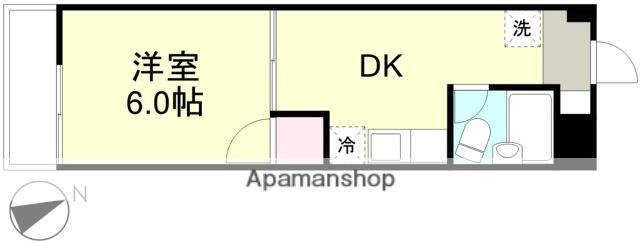 伸和マンションⅡ(1DK/2階)の間取り写真