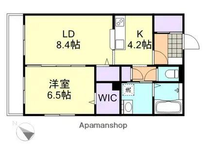 グランメゾン倉敷駅前(1LDK/3階)の間取り写真